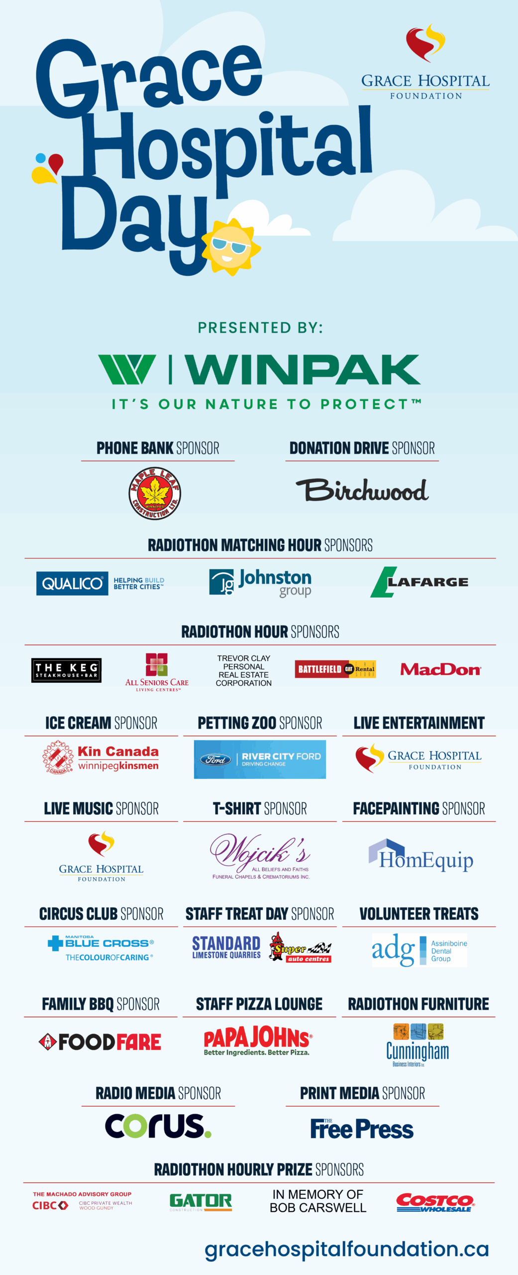 Grace Hospital Day 2025 Sponsors