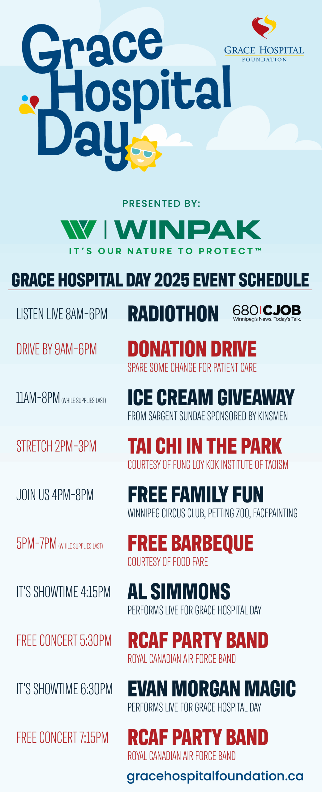 Grace Hospital Day 2025 Event Schedule